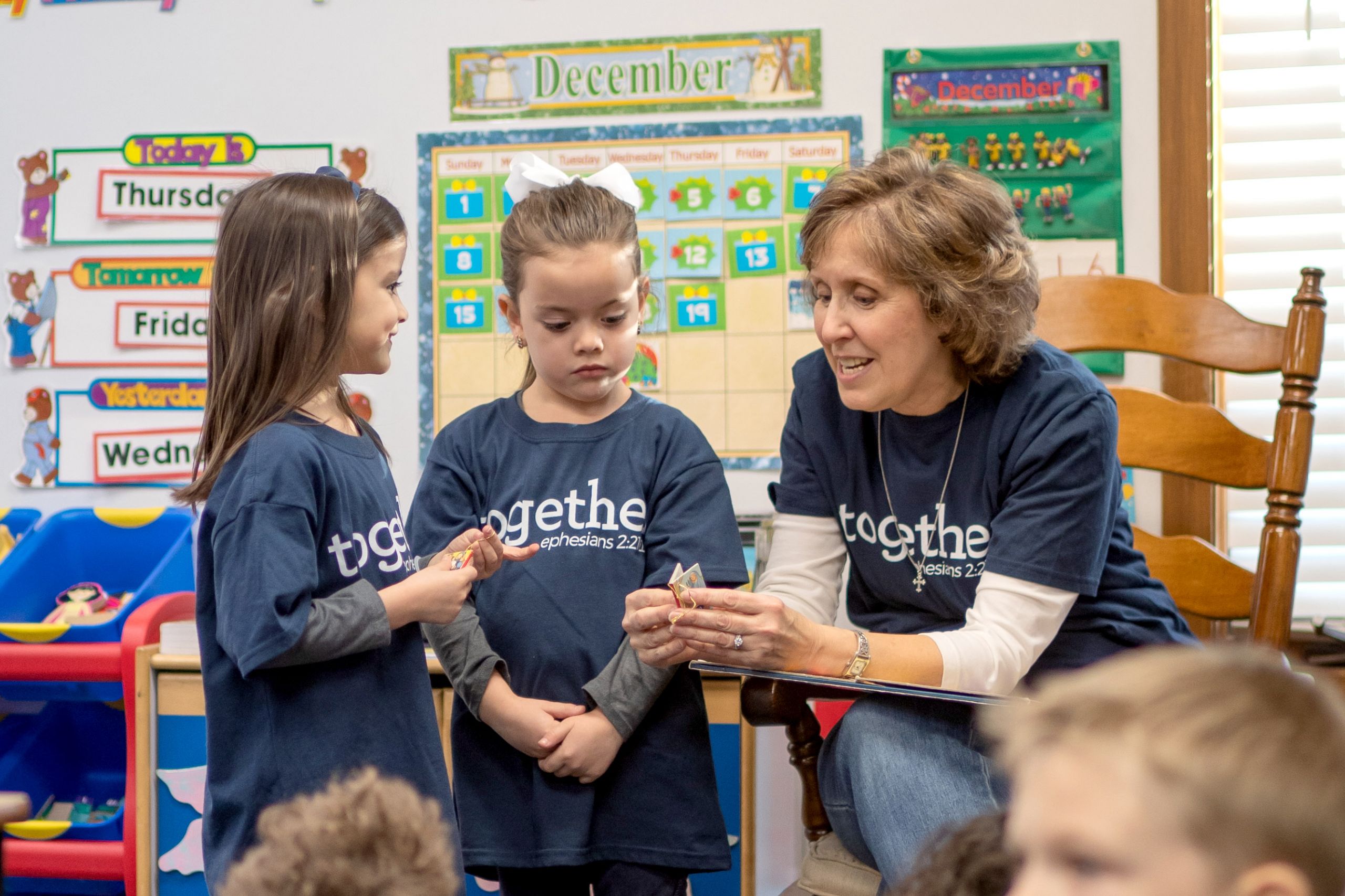 teacher and students in classroom